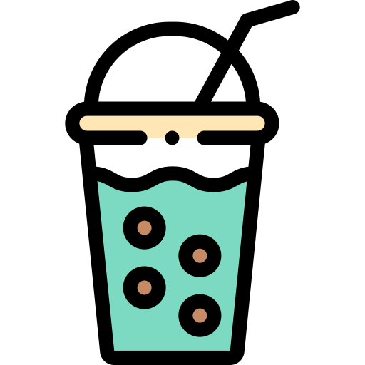 Boba Detailed Rounded Lineal color icon