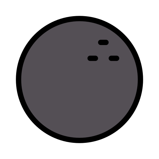 Bowling Vector Stall Lineal Color icon