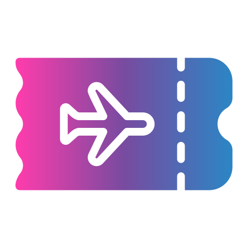 Airplane ticket Generic Flat Gradient icon