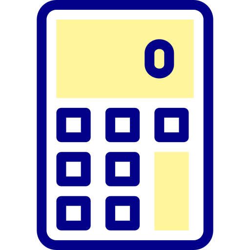 taschenrechner Detailed Mixed Lineal color icon