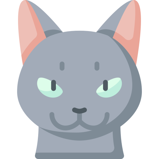 ロシアンブルーの猫 Special Flat icon