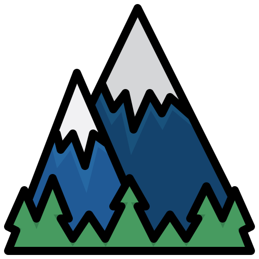montagne Generic Outline Color Icône