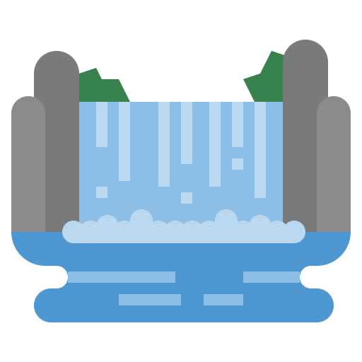 wodospad niagara Generic Flat ikona