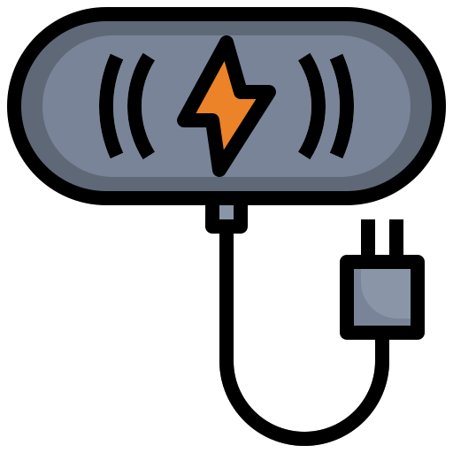 cargador inalámbrico Generic Outline Color icono