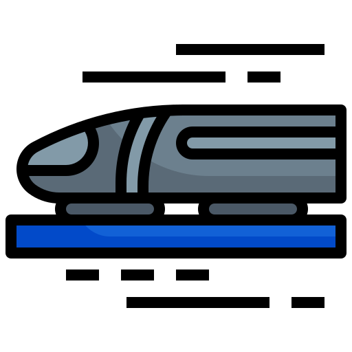 High speed train Generic Outline Color icon