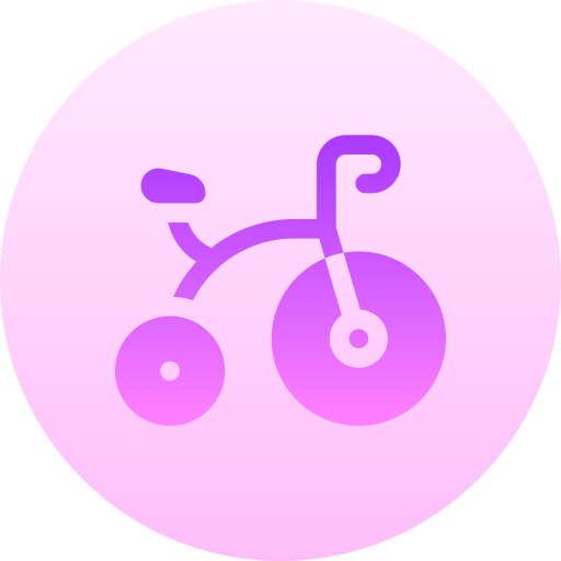 triciclo Basic Gradient Circular icono
