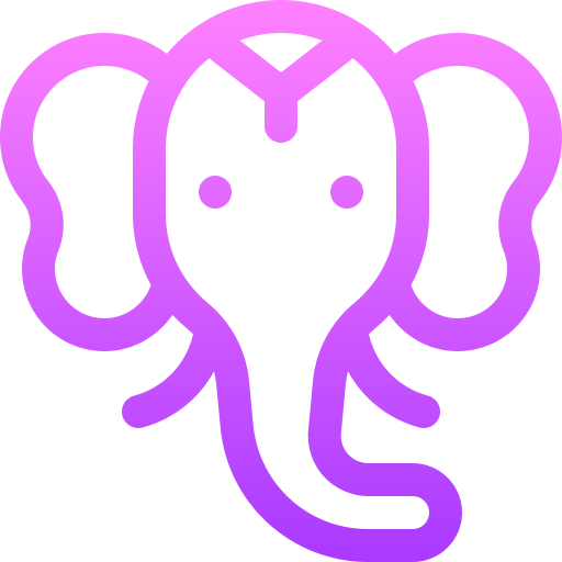 Слон Basic Gradient Lineal color иконка