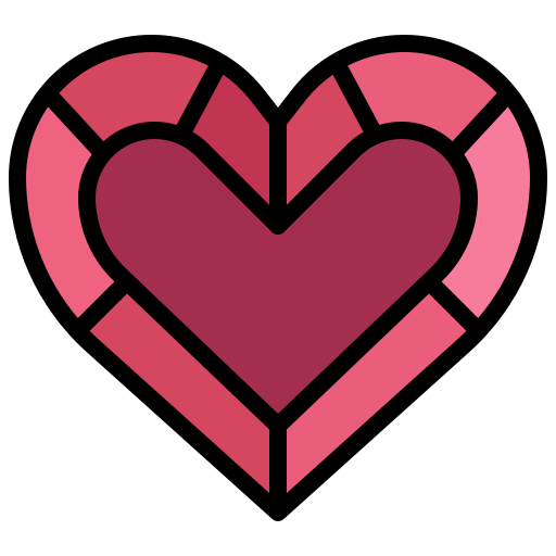Heart Generic Outline Color icon
