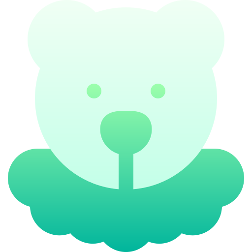 медведь Basic Gradient Gradient иконка