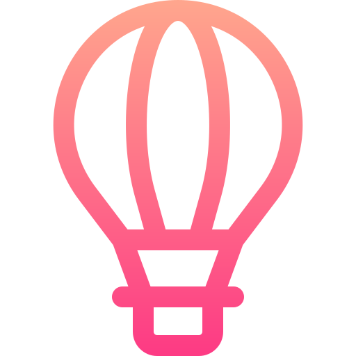 heißluftballon Basic Gradient Lineal color icon