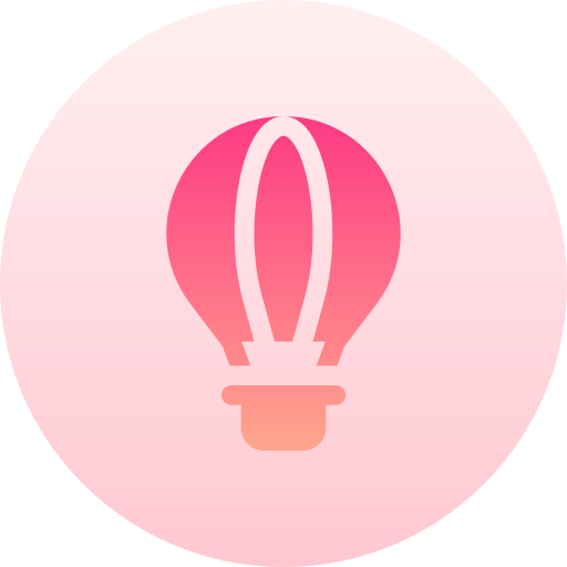 熱気球 Basic Gradient Circular icon