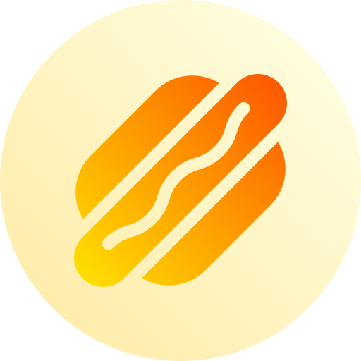 hotdog Basic Gradient Circular icon