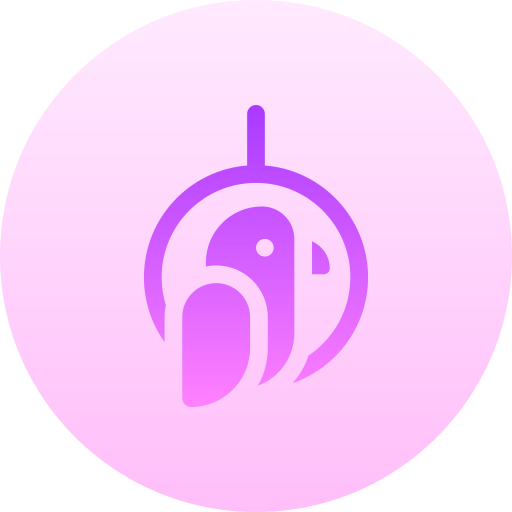 앵무새 Basic Gradient Circular icon