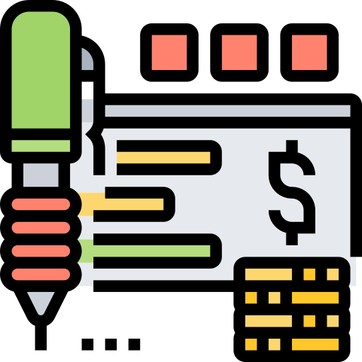 Cheque Meticulous Lineal Color icon