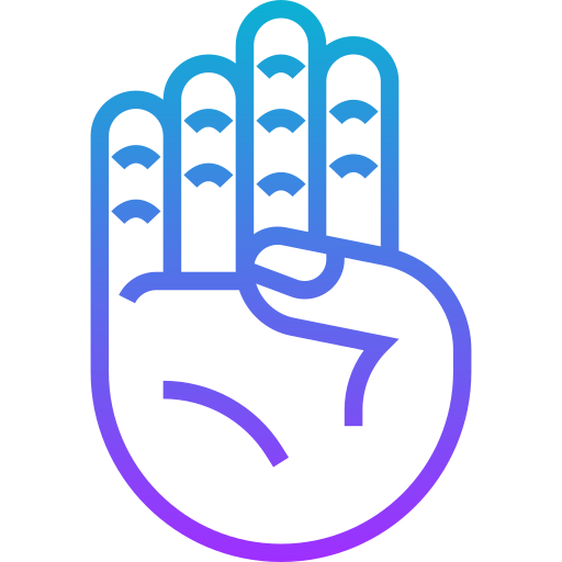Hand signal Meticulous Gradient icon