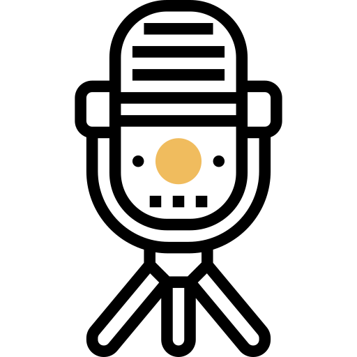 マイクロフォン Meticulous Yellow shadow icon