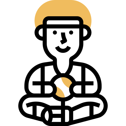 バスケットボール選手 Meticulous Yellow shadow icon
