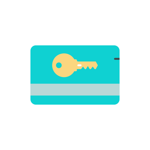 sleutelkaart Generic Flat icoon