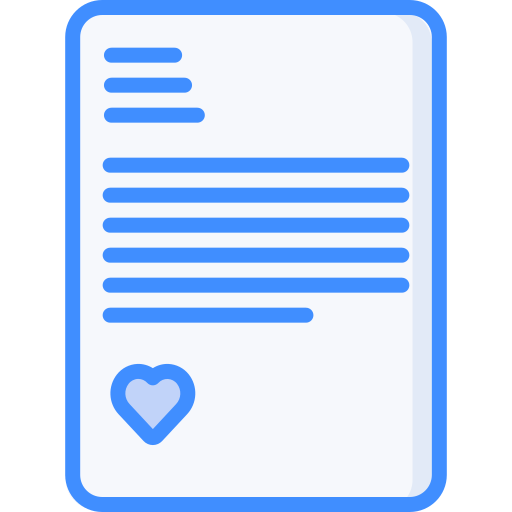 편지 Generic Blue icon
