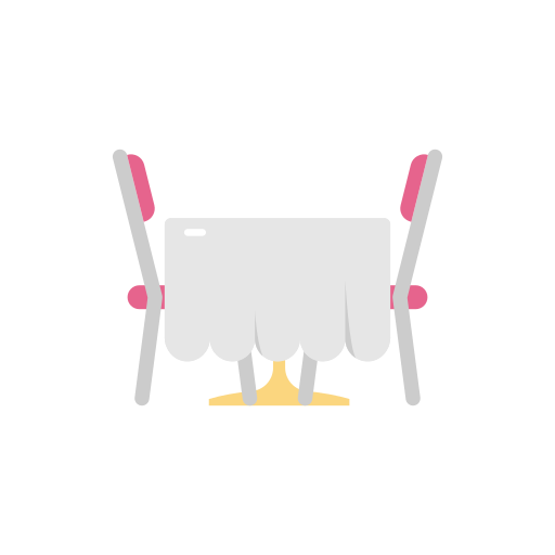 Chair and table Generic Flat icon