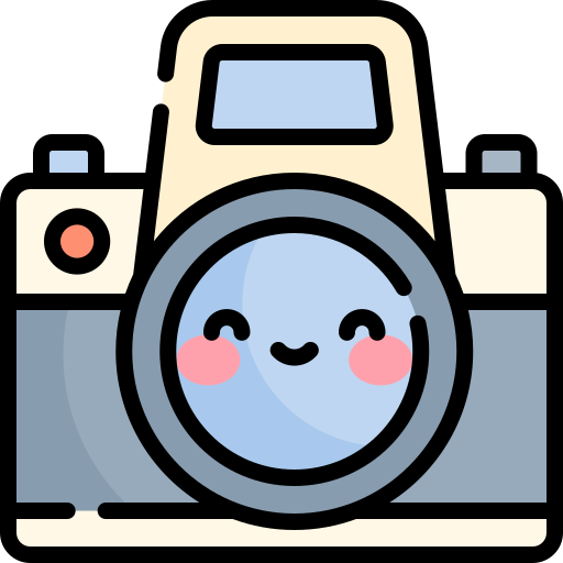 kamera Kawaii Lineal color icon