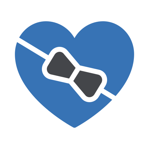 scatola del cuore Generic Blue icona