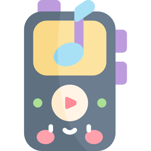 mp3 Kawaii Flat icon