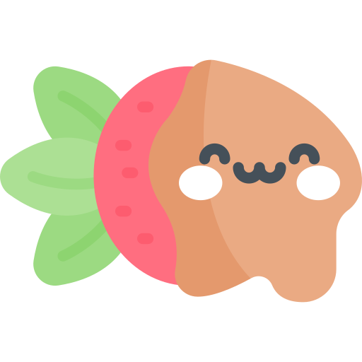 Strawberry Kawaii Flat icon
