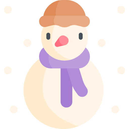 눈사람 Kawaii Flat icon
