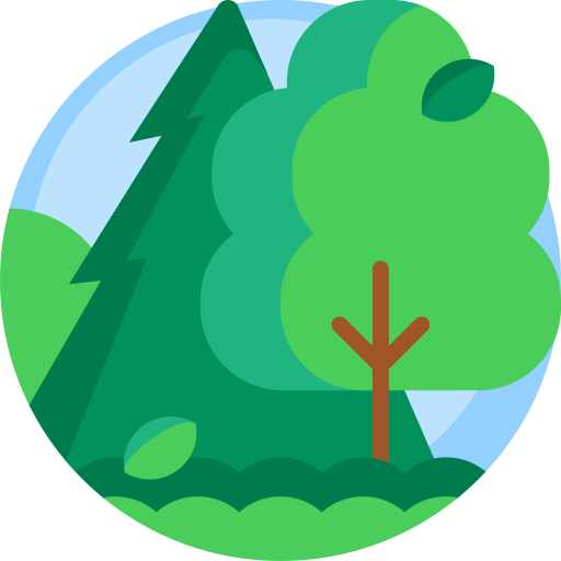 bomen Detailed Flat Circular Flat icoon