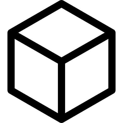입방체 Basic Rounded Lineal icon