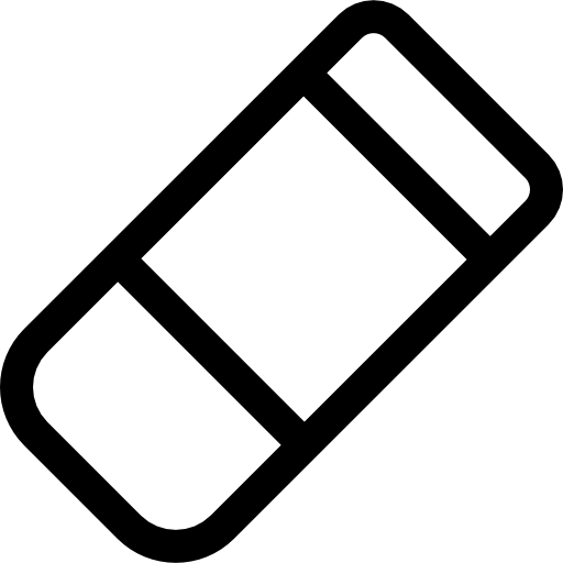 borracha Basic Rounded Lineal Ícone