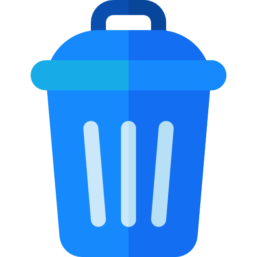 Trash Basic Rounded Flat icon