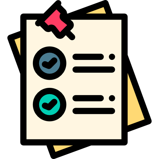 Tasks Detailed Rounded Lineal color icon