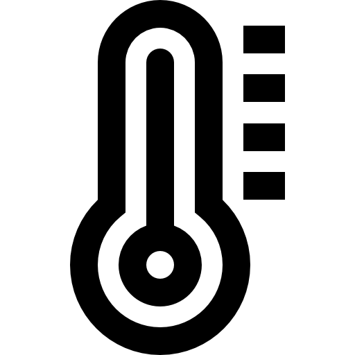 termometr Super Basic Straight Outline ikona