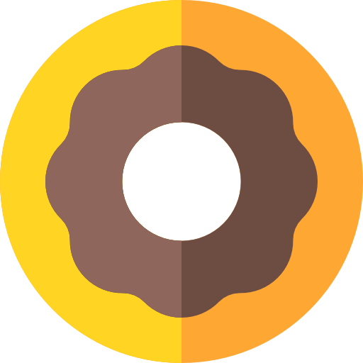 Пончик Basic Rounded Flat иконка