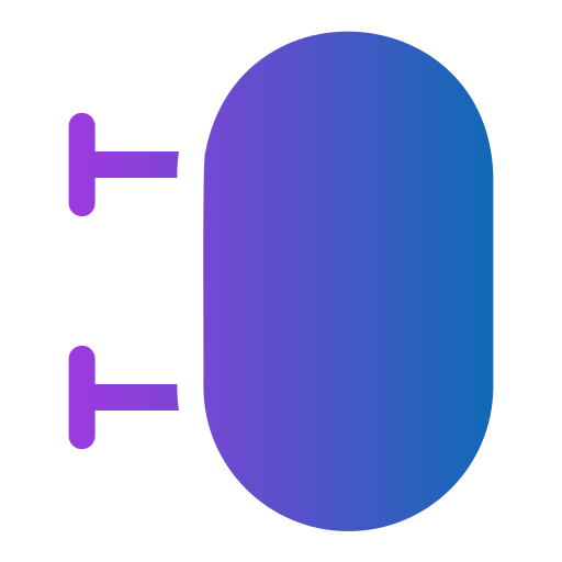 ovale form Generic Flat Gradient icon