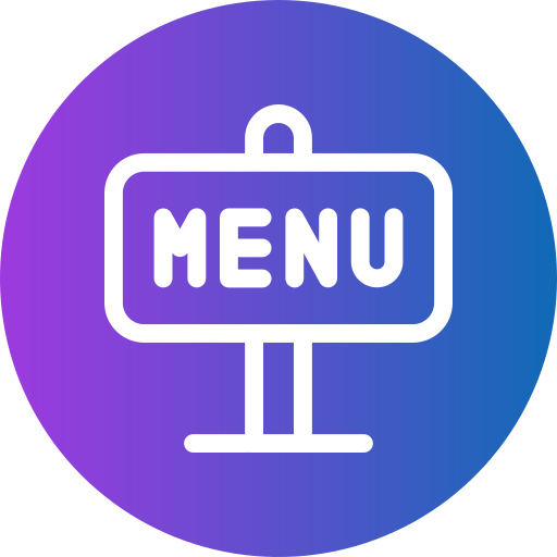 menu Generic Flat Gradient ikona