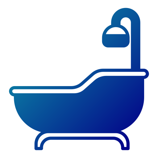 vasca da bagno Generic Flat Gradient icona