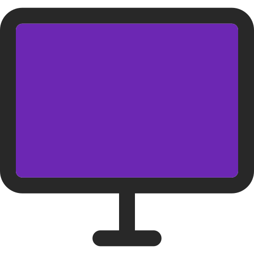 pantalla Generic Outline Color icono