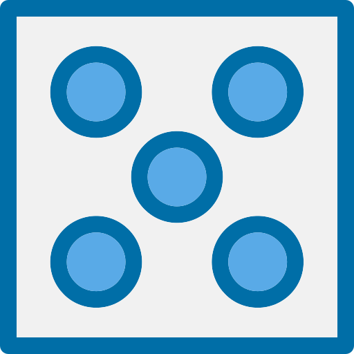 サイコロ Generic Blue icon