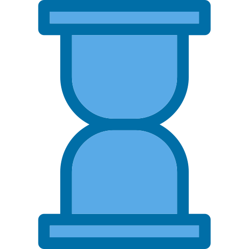 Hour glass Generic Blue icon