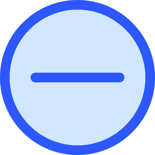 빼기 기호 Generic Blue icon