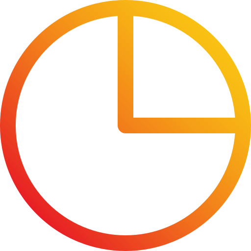 gráfico circular Generic Gradient icono