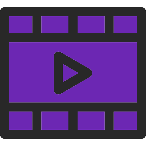 Video Generic Outline Color icon