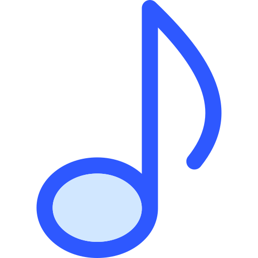 musiknote Generic Blue icon