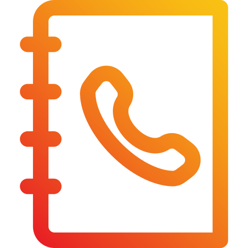 Phone book Generic Gradient icon