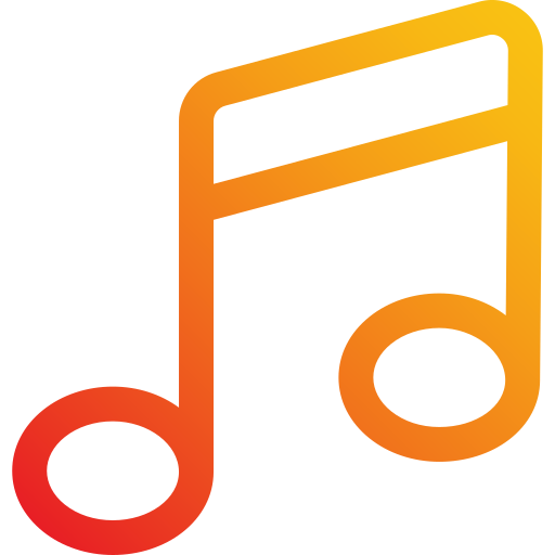Music note Generic Gradient icon