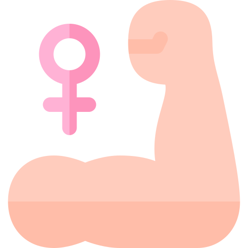 poder femenino Basic Rounded Flat icono
