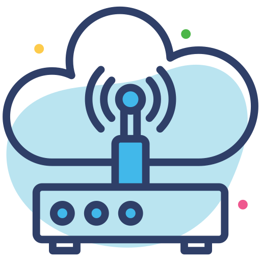 Wireless network Generic Rounded Shapes icon